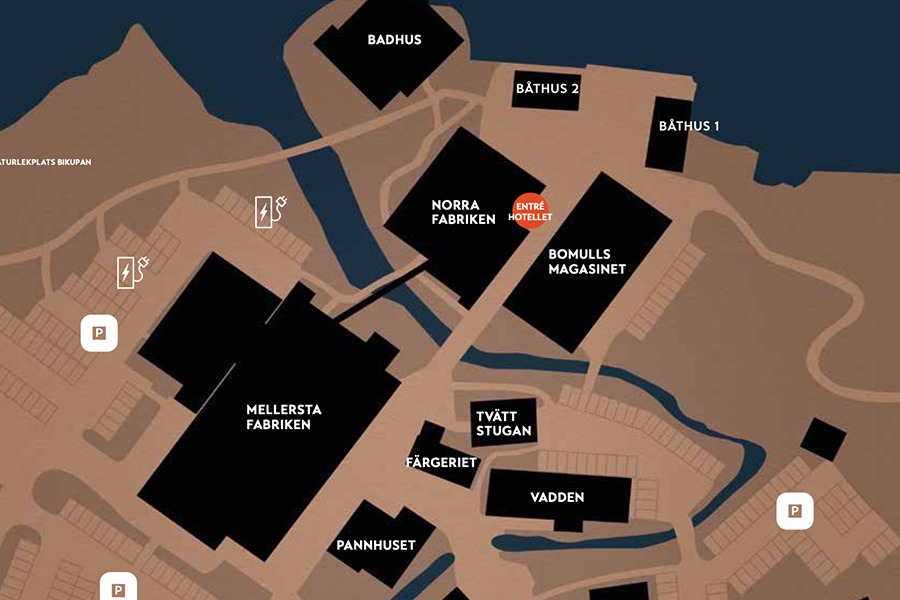 Nääs Fabriker karta